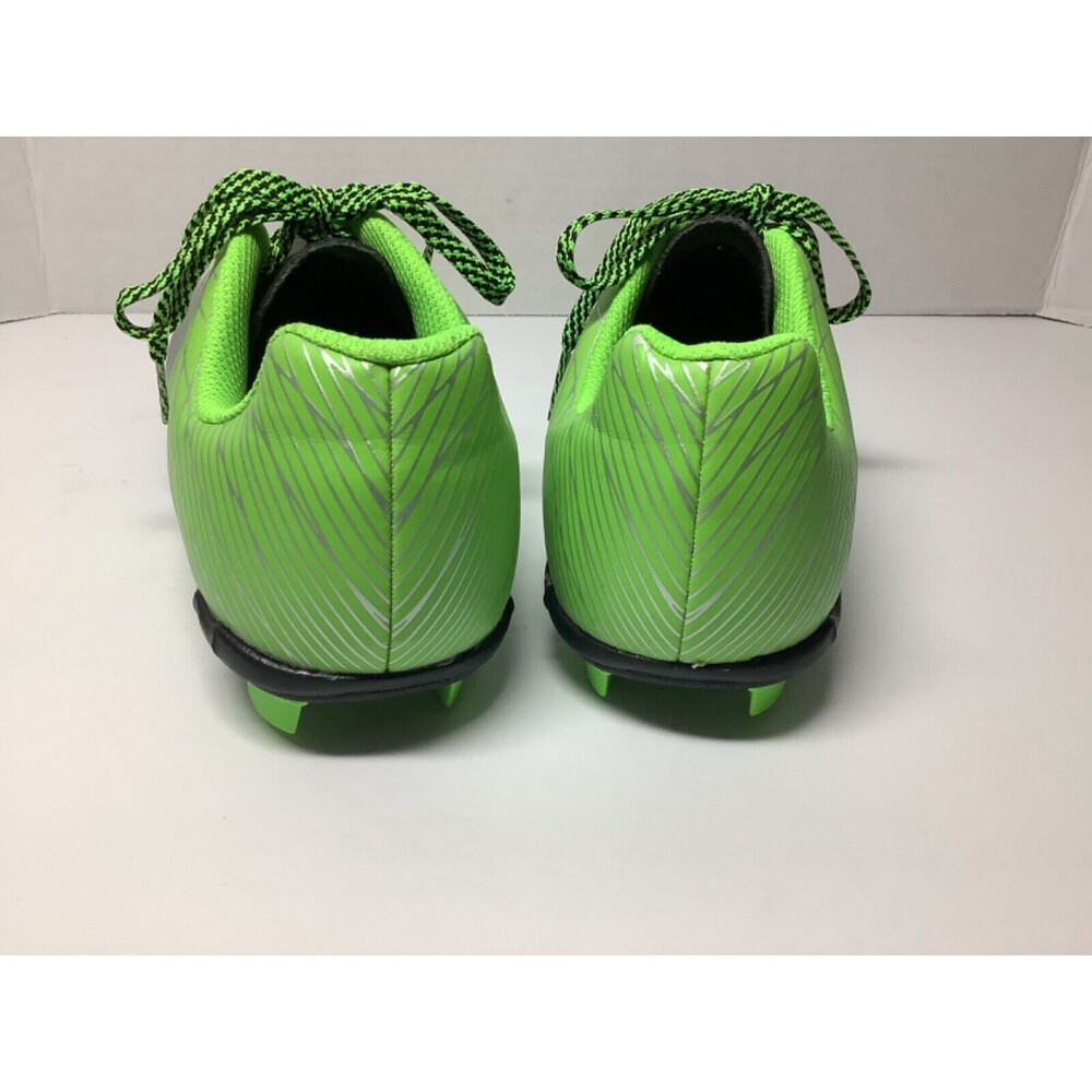 Dick's sporting Goods Boys Youth Size 5 Soccer Cleats Lace up Green Silver - Picture 3 of 7